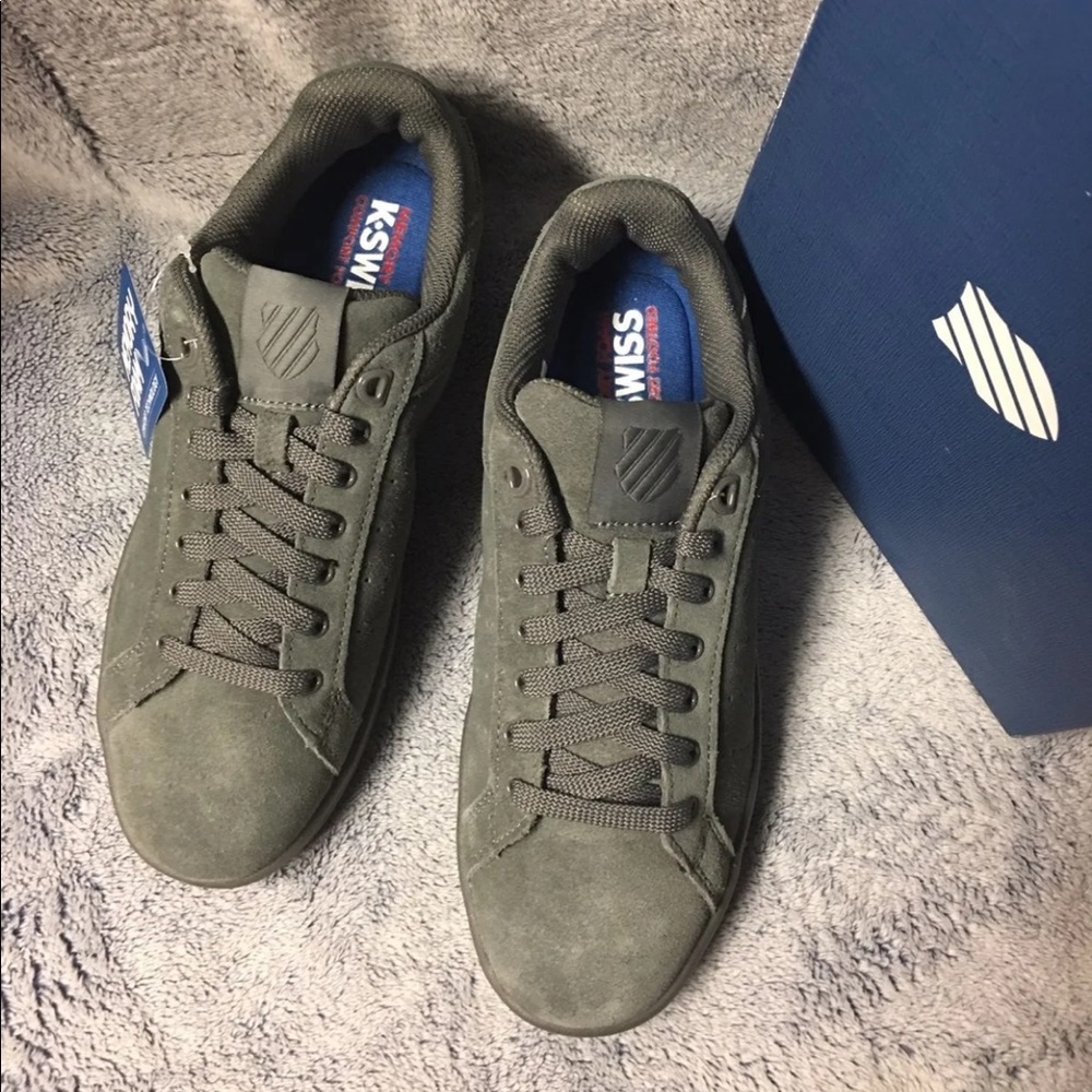 New K-Swiss Clean Court Suede Sneakers